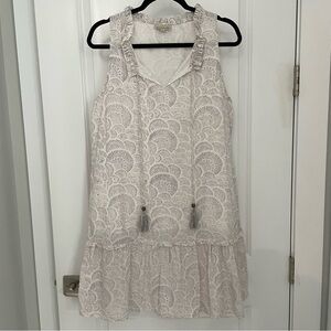 Fitzroy & Willa Coastal Boho Block Print Sleeveless Dress.    15